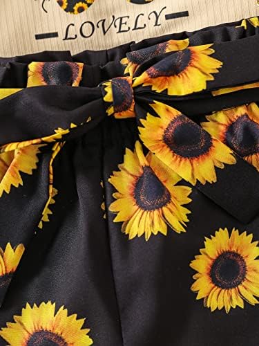 MakeMeChic ljetna odjeća od 2 komada grafička kapa s rukavima majica sa cvjetnim pojasom