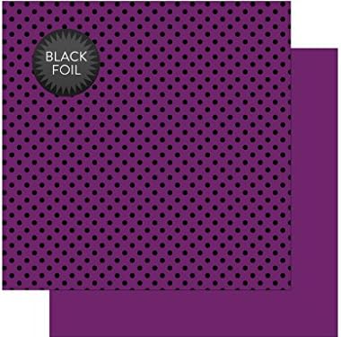 Echo Park Paper Company Purple Black folija tačka