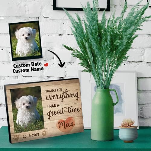 Prilagođeni okvir za Memorijalne slike pasa, pokloni za gubitak kućnih ljubimaca personalizirana slika &