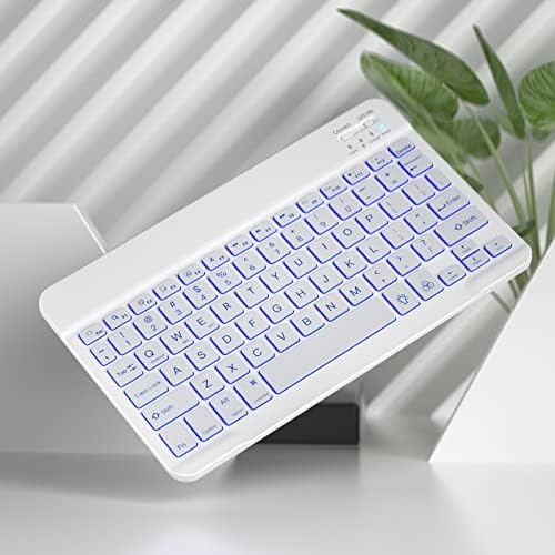 Ultra tanka Bežična Bluetooth tastatura - 7 boja sa pozadinskim osvjetljenjem univerzalna punjiva tastatura