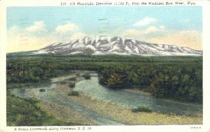 Medicina Nacionalna šuma za luk, Wyoming razglednicu
