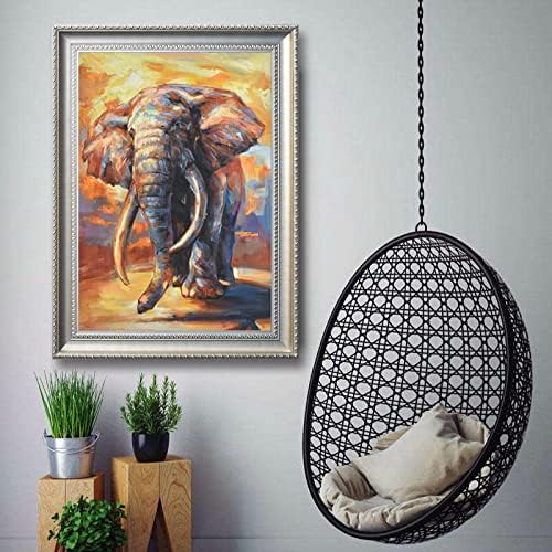 ZZCPT ručno oslikano ulje-na platnu životinjsko slonovo ulje jednostavno dekorativno slikarstvo, zidna