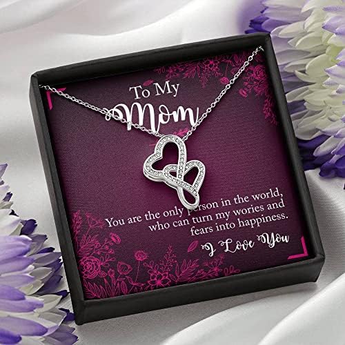 Dvostruka ogrlica za ogrlicu za majku za mamu, poklon za tatu, poklon za ženu i muž, poklon za moje dijete,