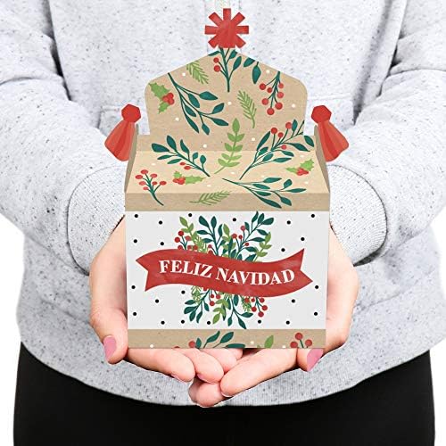 Velika tačka sreće Feliz Navidad - liječenje box zabava Favori - odmor i španska božićna zabava Goodie kutije