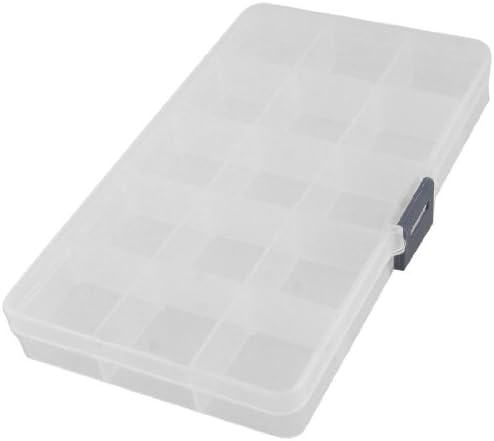 Aexit Clear White organizatori alata Plastični mini elektronički komponente za skladištenje kutija za pohranu