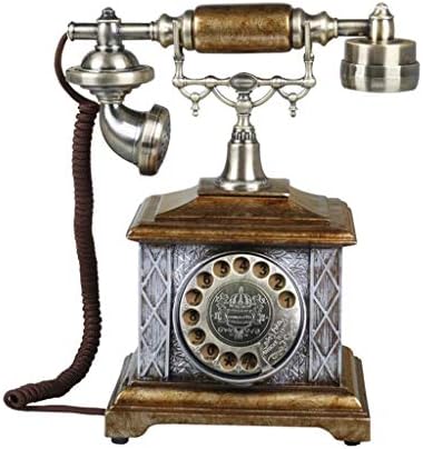 Walnuta Design Antique Telefon - Rotacioni telefon - Corded Retro telefon - Vintage Dekorativni telefoni