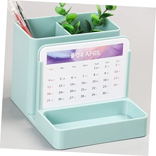 Zerodeko 1pc 2021 Desk kalendara za skladištenje kalendara Kalendar kalendar kalendarski stolni pen Holder