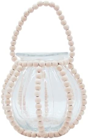 Ukrasna staklena posuda sa nosačem perle, samostojećim stolom gornjim dekorom, jedinstvenim akcentnim komadom,