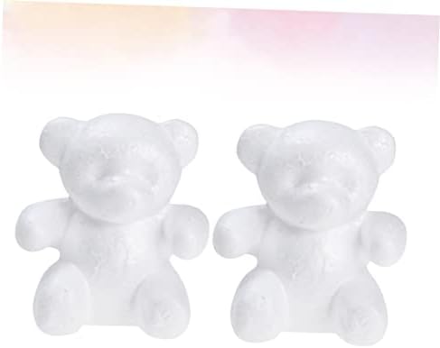Bestoyard 2pcs de kip dekor DIY poklon Valentines Day zanat Bear Modeling Foam Ainmal DIY BEAR Party Bear Hug Bear Cvjetni aranžman Mini materijal Mini