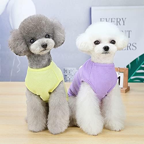 Companet 3 komada pidžama za pseću košulju, odjeća od čivave prozračna meka hlađenje jednobojni prsluk za