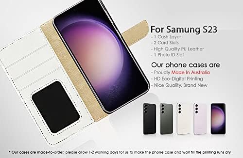 za Samsung S23, za Samsung Galaxy S23, dizajniran poklopac kućišta telefona sa preklopnim novčanikom, A24186