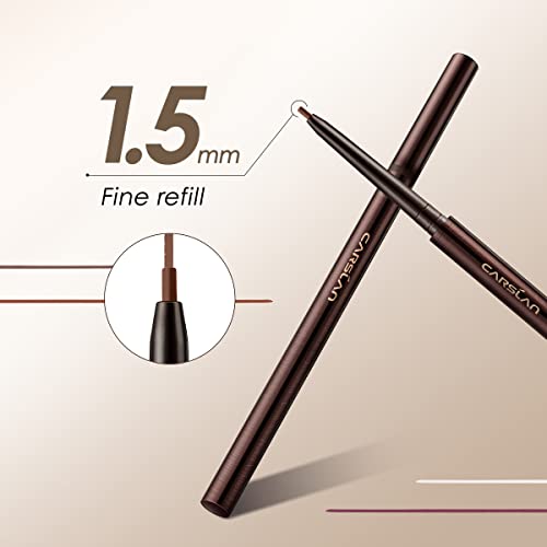 CARSLAN Gel olovka za oči, vodootporna & Smudgeproof 12h Longwear Uvlačiva olovka za oči sa Ultra-finim