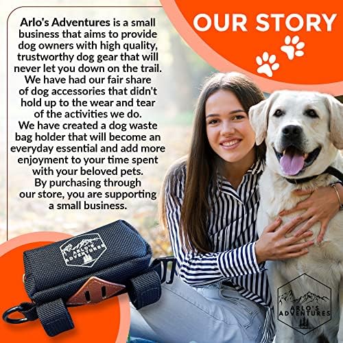 Arlo's Adventures-držač torbe za pse - držač vreće za otpad - dozator za vrećice-dodatak za povodac-pojas