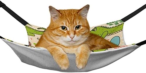 Viseća mreža za kućne ljubimce slatka krokodilska mačka spavaći krevet sa podesivim kaiševima i metalnim