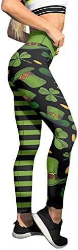 Obalne ružine ženske joge hlače 7/8 Visoki struk mršavi gamari Pilates hlače zelena dobra ženska trkačka sreća za