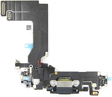 Zamjena porta punjača Mmobiel dock konektor kompatibilan sa iPhoneom 13 Mini 2021-Crna-uklj. Odvijači