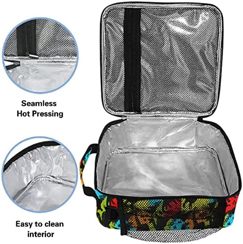 ZZXXB Retro Dinosaur izolovana torba za ručak kutija za višekratnu upotrebu termo hladnjača Tote Vanjska