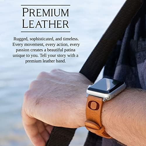 Affinity bendovi Oregon Ducks Premium Koža Watch bend kompatibilan sa Apple Watch