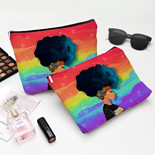 ISTYTOP Afrička ženska torba za šminkanje putna kozmetička torba zipper torbica prijatelj pokloni ideja