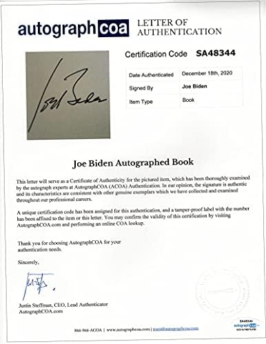 46. ​​predsjednik Joe Biden potpisan autogram Obećaj mi tatu knjigu I - potpredsjednik pod Bacack Obamom,