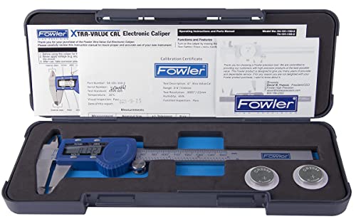 Fowler 52-008-706-0, premium kaliper za dial sa 0-6 mjernim opsegom i 54-101-150-2, Xtra-valuel Cal digitalni čeljust sa rasponom od 0-6 / 150 mm