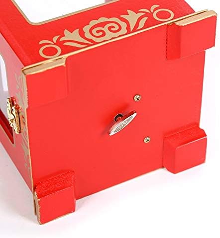 Wybfztt-188 božićna drvena muzička kutija za pohranu kućišta tablica za kucanje kućno uređenje vjenčanje
