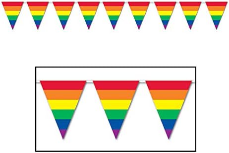 Beistle Rainbow zastavice zastavice, 10 po 12 stopa