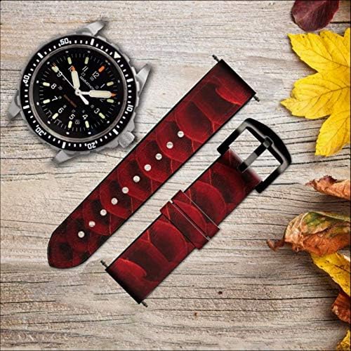 CA0483 Crvena Arowana Fish Fishe kožni pametni satovi traku za ručni sat Smartwatch Smart Watch veličine