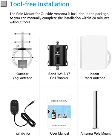 Pojačavanje signala mobilnog telefona za dom i ured sa nosačem antene | Boost 4G LTE 5G signal za verizon
