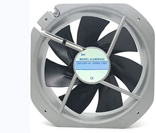 Ventilator SJ2808HA2, za 280x280x80mm 220 / 240V 0.82A 28080 2-žilni ventilator za hlađenje
