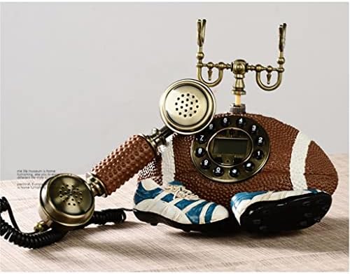 Zsedp Retro nostalgična stara ragbi kugla telefon kućna fiksna telefonska fotografija rekvizita ukrasni