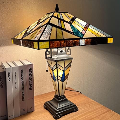 Doowin Tiffany stolna svjetiljka s noćnom svjetlošću staklene staklene svjetiljke za dnevnu sobu, spavaću
