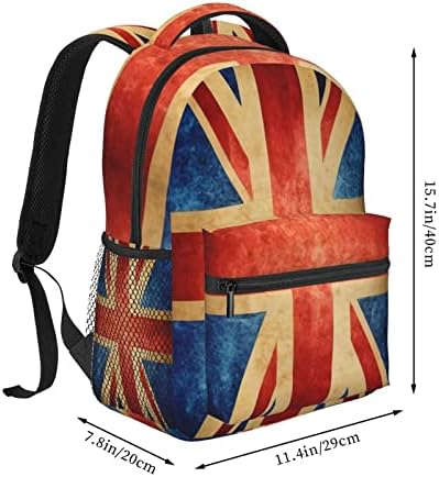 Velika Britanija 2 Travel Laptop ruksak za žene Bookgal Lagan ruksak za djevojke Podesivi kolekcionarski