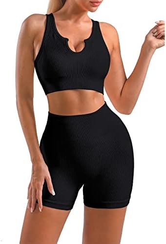 Lingdudesign dvodijelna odjeća za žene Yoga Workout Setovi Top i biciklističke kratke hlače aktivne trenirke
