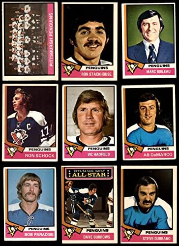 1974-75 O-Pee-Chee Pittsburgh Penguins u blizini Team Set Pittsburgh Penguins VG + Penguins