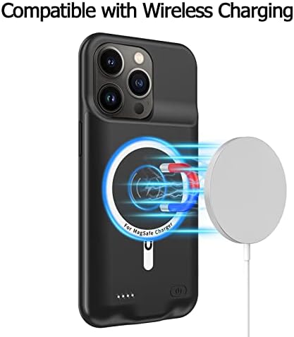 Torbica za baterije za iPhone 13 Pro, puni encorccl 10000mAh punjivi prijenosni prijenosni punjač za punjač produžena baterija za iPhone 13 Pro Bežični kofer za punjenje sa Carplay-crnoj boji