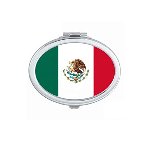Meksička Nacionalna Zastava Sjeverna Amerika Country Ogledalo Prijenosni Preklopni Ručni Makeup Dvostruke