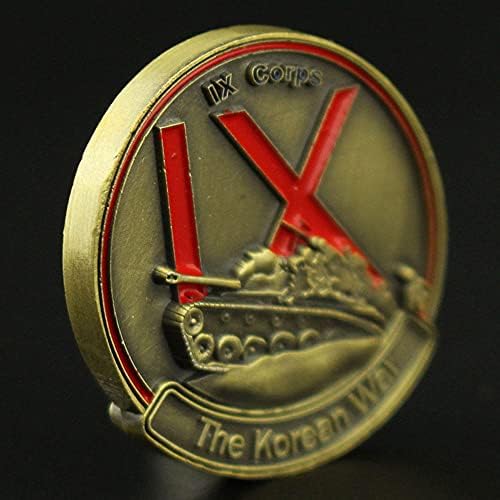 Paralelni suvenir US.ARMY IX Corps bakarni kovani novčić kovani rat Zaboravljeni ratni kovalnik