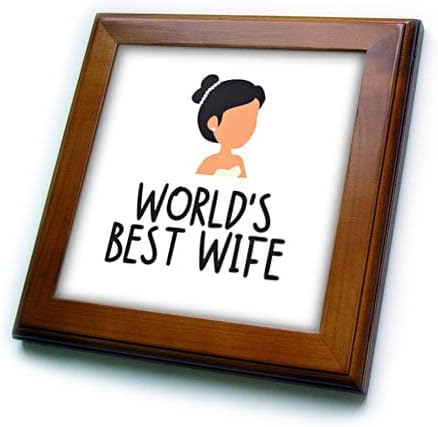 3drose Rosette-par poklona-Worlds najbolja žena - uokvirene pločice