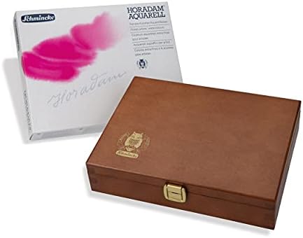 Schmincke - Horadam® Aquarell Premium Box boja sa 24 najbolji akvareli, porculanske palete, 74524097, Drvena