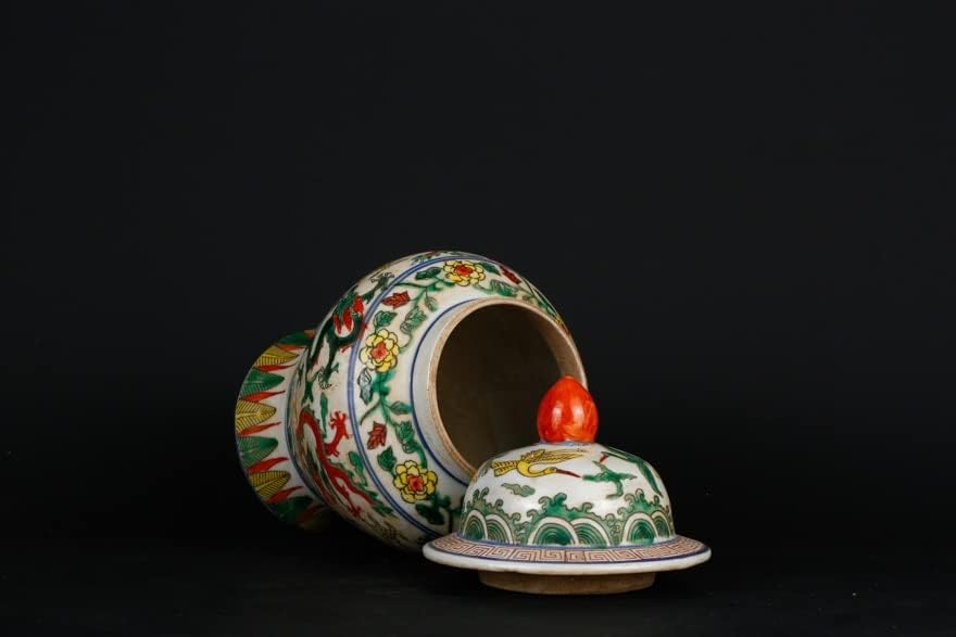 N / A Kineski stil antikne stanice Antique Jar Naslovna ukras Porculanski ukrasi