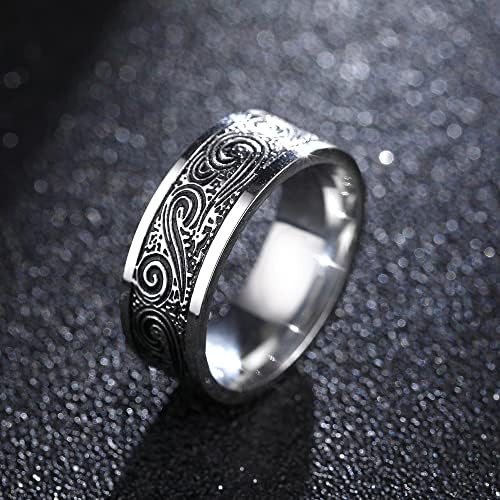 Zboro Vintage 316L prsten za muškarce i žene nikada ne blijede moć Lucky Mantra prsten-49832