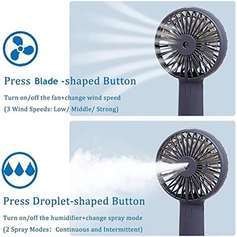 Dfsyds Fan-baterija prijenosni sprej za vodu ventilator Električni ručni Mini ventilator za hlađenje Klima