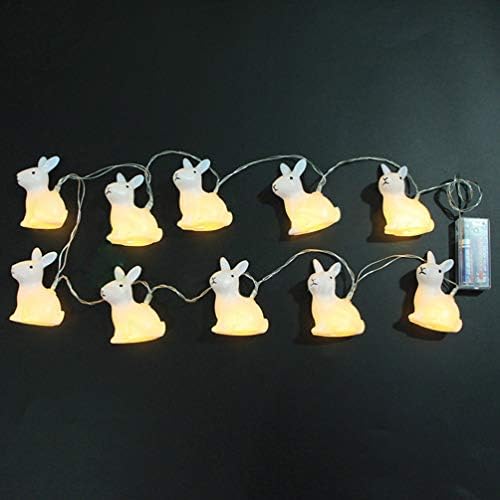 Mobestech zečja žičana svjetla Bunny Fairy Lights 10 LED baterija toplo bijelo noćno svjetlo Vanjska unutrašnja