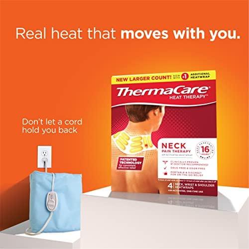 ThermaCare Heat Wraps, vrat & amp; jastučići za grijanje ramena & flasteri za ublažavanje bolova, 5 posjeta
