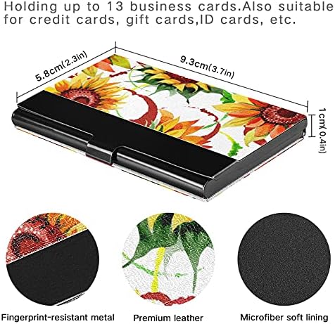 Držač vizitkarte Wildflower za žene i muškarce držač vizitkarte sa kožnom kreditnom karticom lična kartica