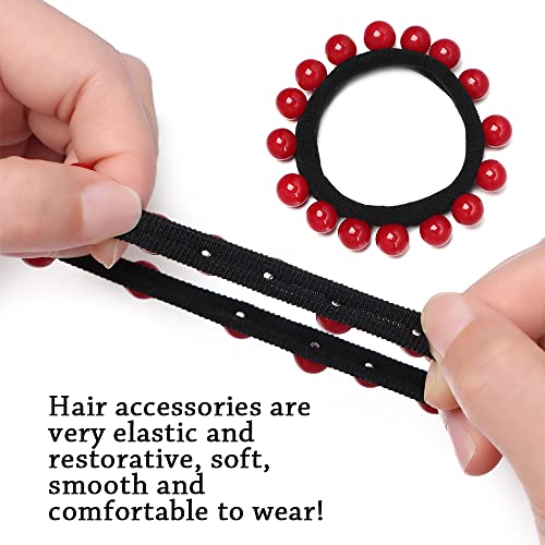 5 kom biserne elastične trake za kosu, držač za rep za kosu za žene, Hair Elastic Ring Hair Accessories
