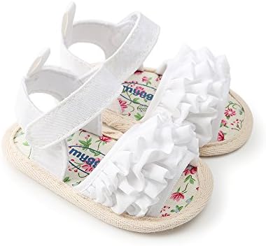Estamico Baby Girls Ljetne cipele sandale za novorođenčad SOLE SULE SLIP Prvi šetači plaže Sandale