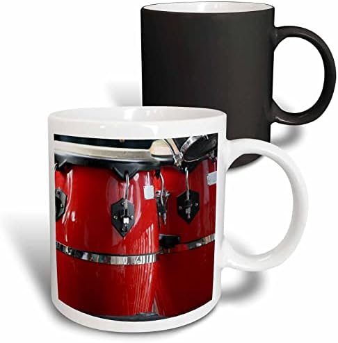 3drose Susans Zoo Crew Muzički instrumenti-crveni Conga bubnjevi-šolje