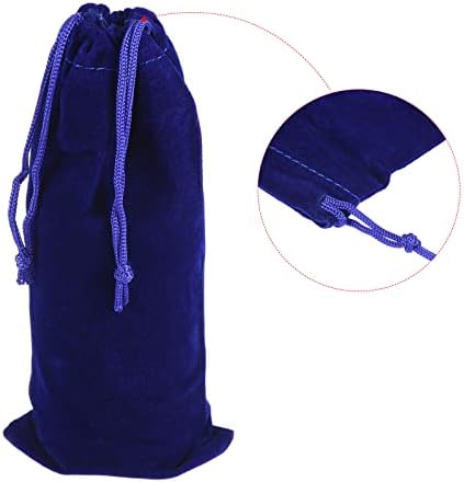 PATIKIL 17x8cm poklon torbe sa vezicama, torbica od meke flanel tkanine od 4 kom za čuvanje čaša za Nakit